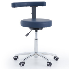 Round Stool with Armrest