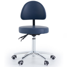 Round Stool with Backrest