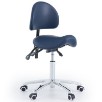 Saddle Stool with Backrest